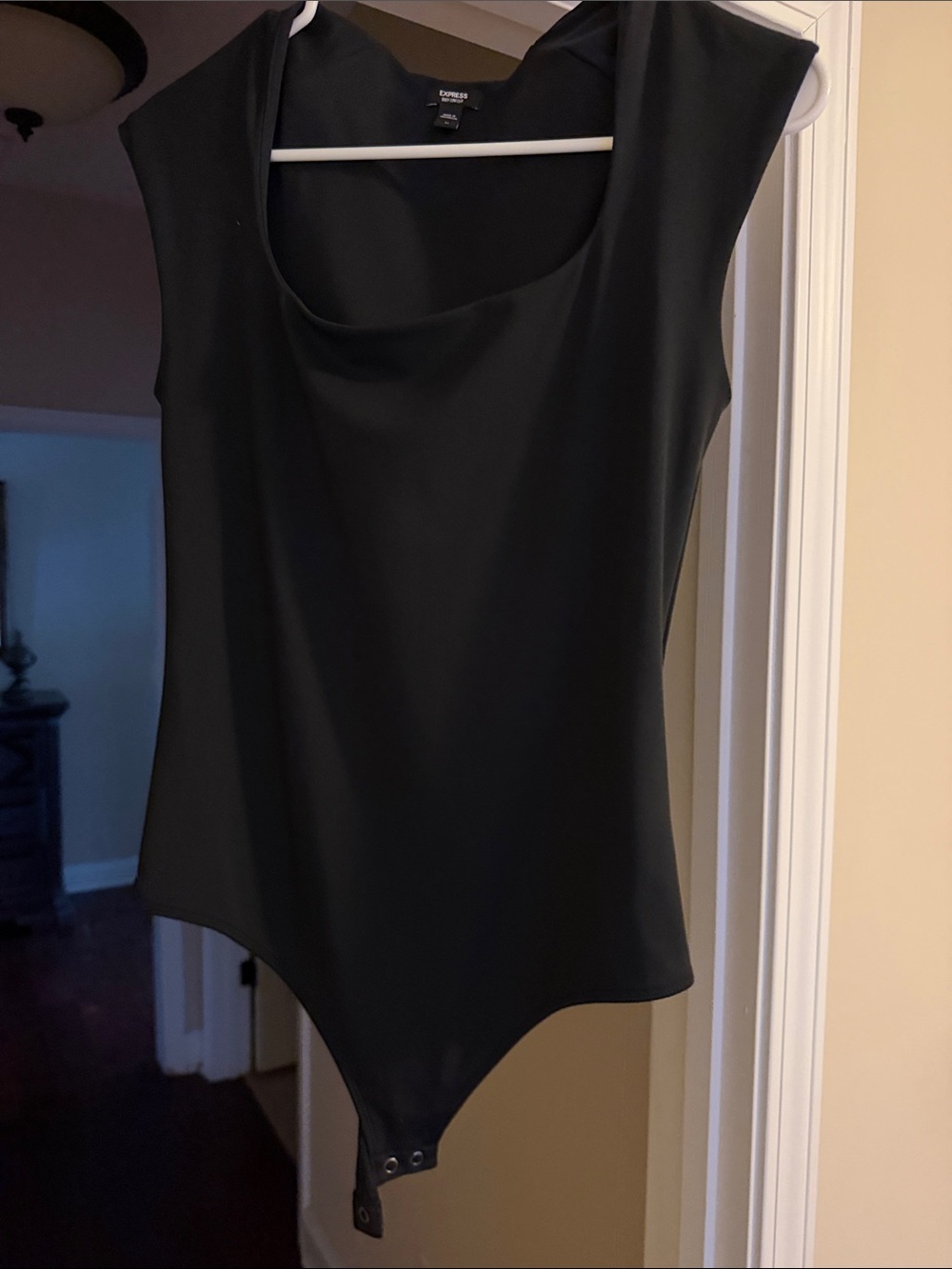 Express Black Scoop Neck Sleeveless Bodysuit